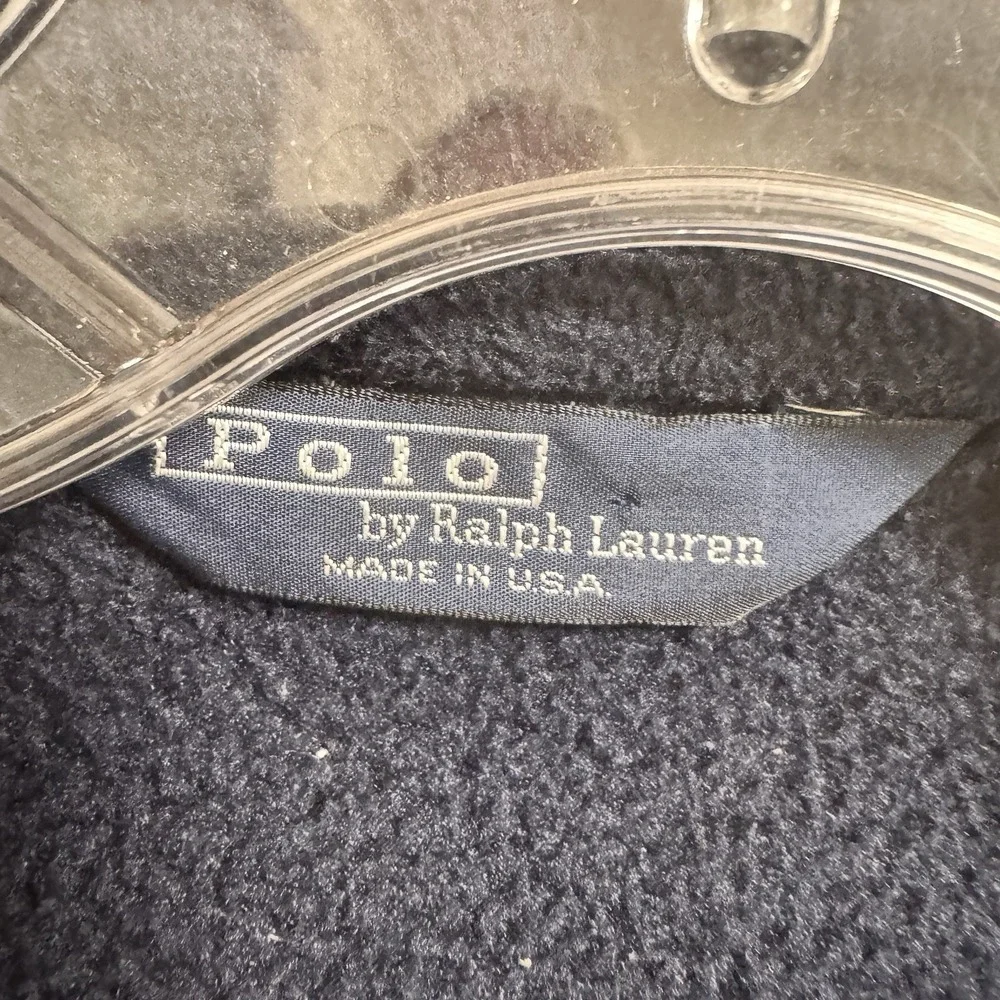 Vtg Polo Ralph Lauren Harrington Jacket Men XL Blue Fleece Classic‎ USA Made